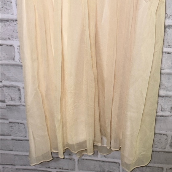 J Crew Silk Chiffon Dress Strapless High Waist Size 10 champagne, cream colour - Picture 8 of 11